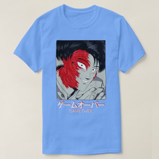 オタク日本アニメ日本の悪魔怪獣グラフィックアー Tシャツ (デザイン正面)