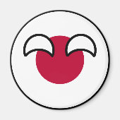 オタク系のおもしろい日本カントリー国旗 マグネット (正面)