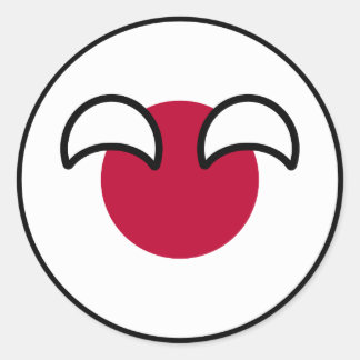 オタク系のおもしろい日本カントリー国旗 ラウンドシール