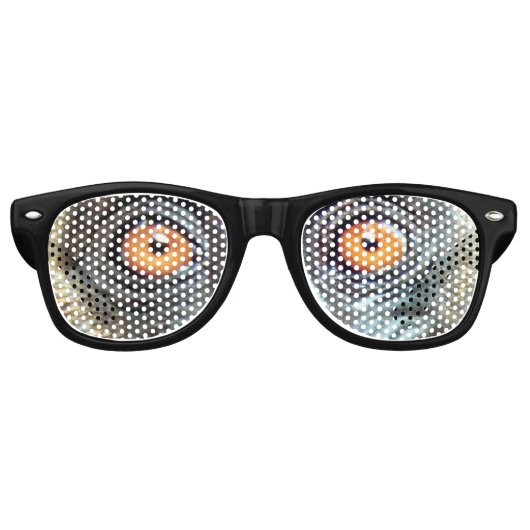 オタク系のおもしろい目 レトロサングラス (正面)