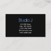 オタク系ので真面目な80年代カセットレトロのカセットテープ 名刺 (裏面)