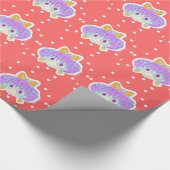 オタク系のな女の子 ラッピングペーパー (角)