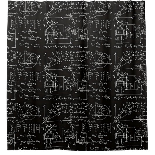 オタク系のな数学の数学 シャワーカーテン (正面)