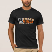オタク系のなEmacsの忍者のTシャツ Tシャツ (正面)