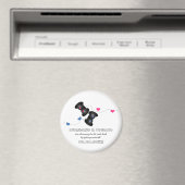 オタク系のゲーマーは日付をマグネットの濃い色（青/ピンク）で保存 マグネット (インサイチュ (食洗機))