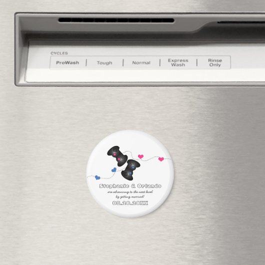 オタク系のゲーマーは日付をマグネットの濃い色（青/ピンク）で保存 マグネット (インサイチュ (食洗機))