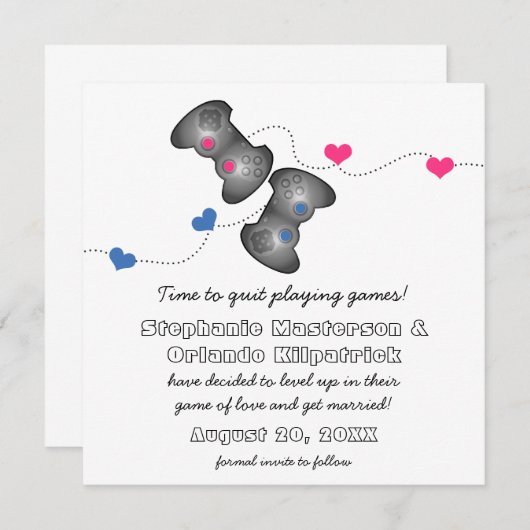 オタク系のゲーマーズセーブ・ザ・デート案内 セーブザデート (正面/裏面)