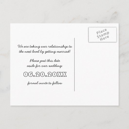 オタク系のゲーマー日付はがき、ダークゲームを保存 案内ポストカード (裏面)