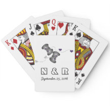 オタク系のゲーマー結婚ズトランプシルバーパープル