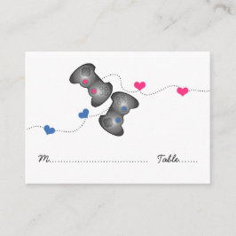 オタク系のゲーマー結婚座席表 プレイスカード