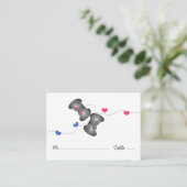 オタク系のゲーマー結婚座席表 プレイスカード (スタンド正面)