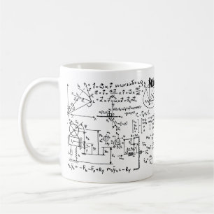 オタク系の数学パーソナライズされた コーヒーマグカップ