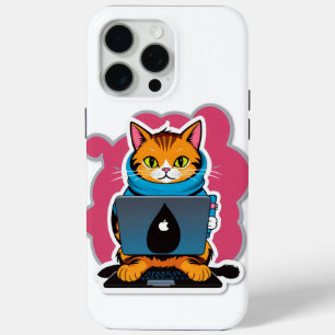 オタク系の猫シリーズ iPhone 15 PRO MAXケース