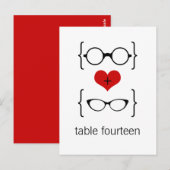 オタク系の眼鏡台番号はがき ポストカード (正面/裏面)