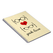 オタク系の眼鏡手帳 ノートブック (右側)