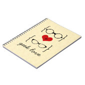 オタク系の眼鏡手帳 ノートブック (左側)