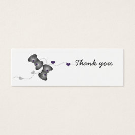 オタク系のGamer Thank You Mini Card (Silver/Purple)