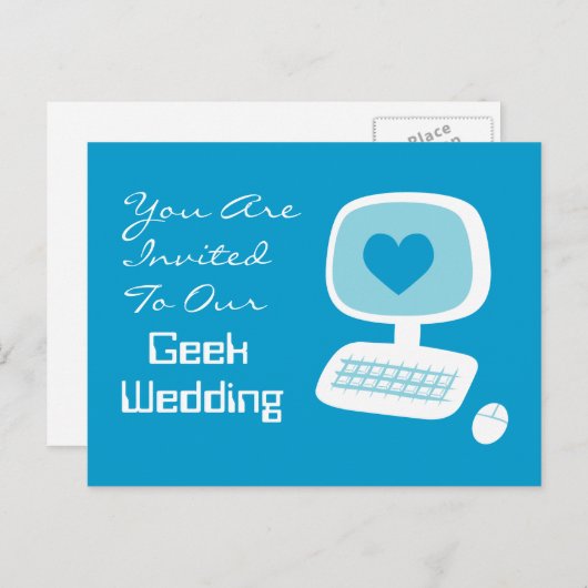 オタク結婚式招待状ポストカード インビテーションポストカード (正面/裏面)