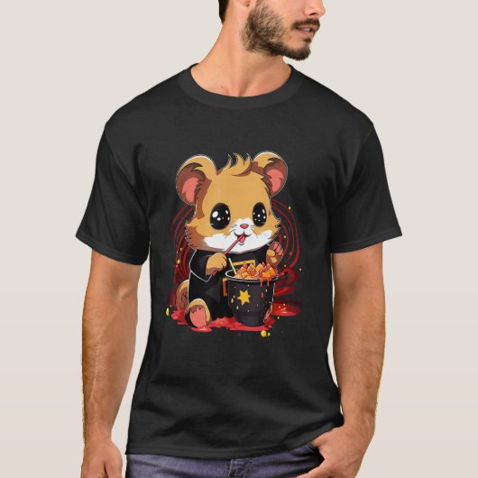オタク食べハン日本のスター食ラーメン4 Tシャツ (正面)