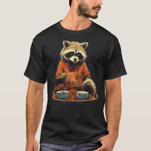 オタク食べラク食品ラーメン Tシャツ