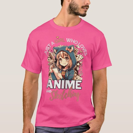 オタク・アニメ Tシャツ (正面)