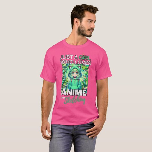 オタク・アニメ Tシャツ (正面フル)