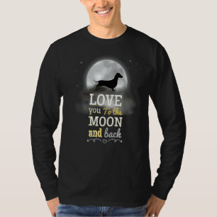 オタク・ハスキー犬の月への愛 Tシャツ
