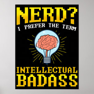 オタク?私は知的BadAss Punという用語を好む ポスター