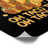 オタコツリーのクリスマスパジャマクリスマスメキシコ料理 ポスター (角)