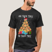 オタコツリーメキシコ料理タコラバークリスマスクスマス Tシャツ (正面)