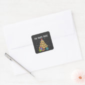 オタコツリー 面白いメキシコ料理 クリスマス スクエアシール (封筒)