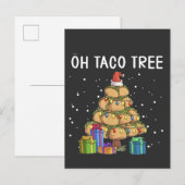 オタコツリー 面白いメキシコ料理 クリスマス 案内ポストカード (正面/裏面)