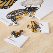 オタヌキから出現する蝶 ジグソーパズル (側面)