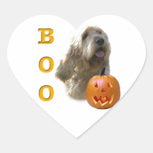 オタハウンドハロウィーンBOO ハートシール (正面)
