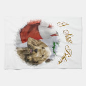 オタハウンド・クリスマス キッチンタオル (横)
