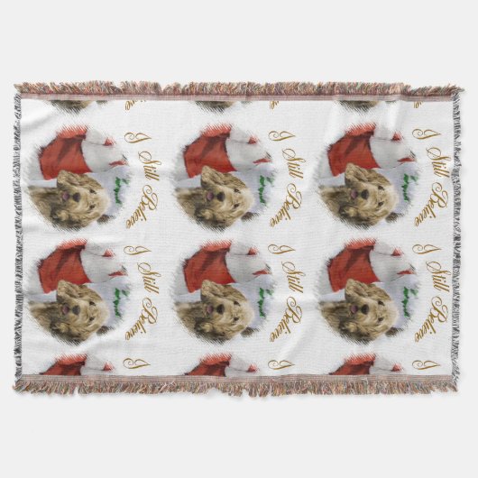 オタハウンド・クリスマス スローブランケット (正面)