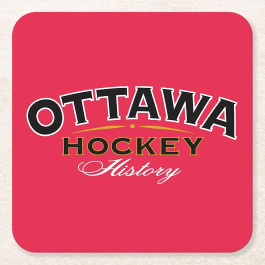 オタホッケーヒストリースクエアコースター スクエアペーパーコースター (正面)