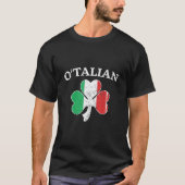 オタリアンアイリッシュイタリアンシャムロックセントパトリックスDay M Tシャツ (正面)