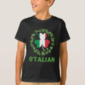 オタリアンアイリッシュイタリアンSaint patricks dayシャームロック Tシャツ (正面)