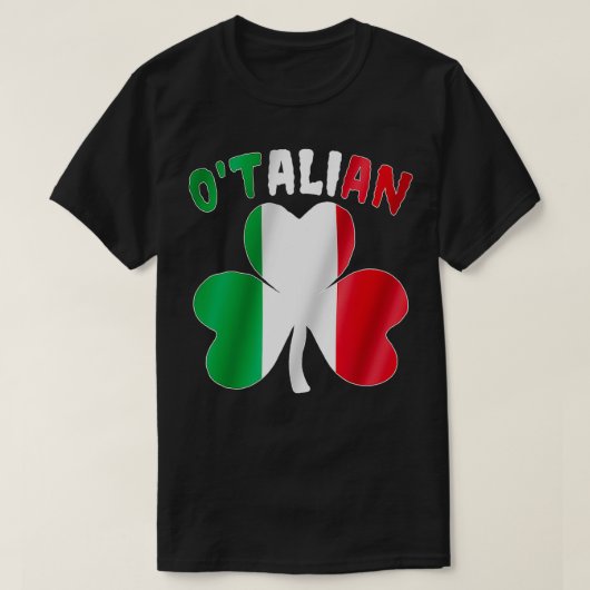 オタリイタリアンンおもしろいSt patricks dayイタリア Tシャツ (デザイン正面)