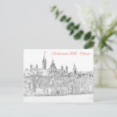 オタワの国会議事堂 – オンタリオ，カナダ ポストカード (スタンド正面)