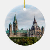 オタワの国会議事堂 セラミックオーナメント (裏面)