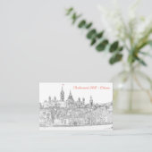 オタワの国会議事堂 – QRコード 名刺 (スタンド正面)