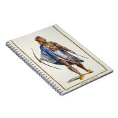 オタワの国家1780年からの気高いインディアン(colou ノートブック (右側)