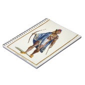 オタワの国家1780年からの気高いインディアン(colou ノートブック (左側)