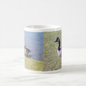 オタワの川に沿うカナダのガチョウ コーヒーマグカップ (中央)