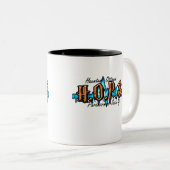 オタワの幽霊のよく出るなマグ ツートーンマグカップ (正面右)