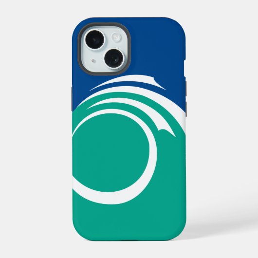 オタワの旗がプリントされたApple iPhone 15 Case-Mate 15ケース (裏面)