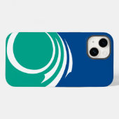オタワの旗の愛国的なApple Case-Mate iPhoneケース (裏面 (横))
