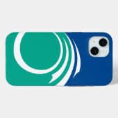 オタワの旗のApple iPhone 15 Plusケース Case-Mate iPhoneケース (裏面 (横))